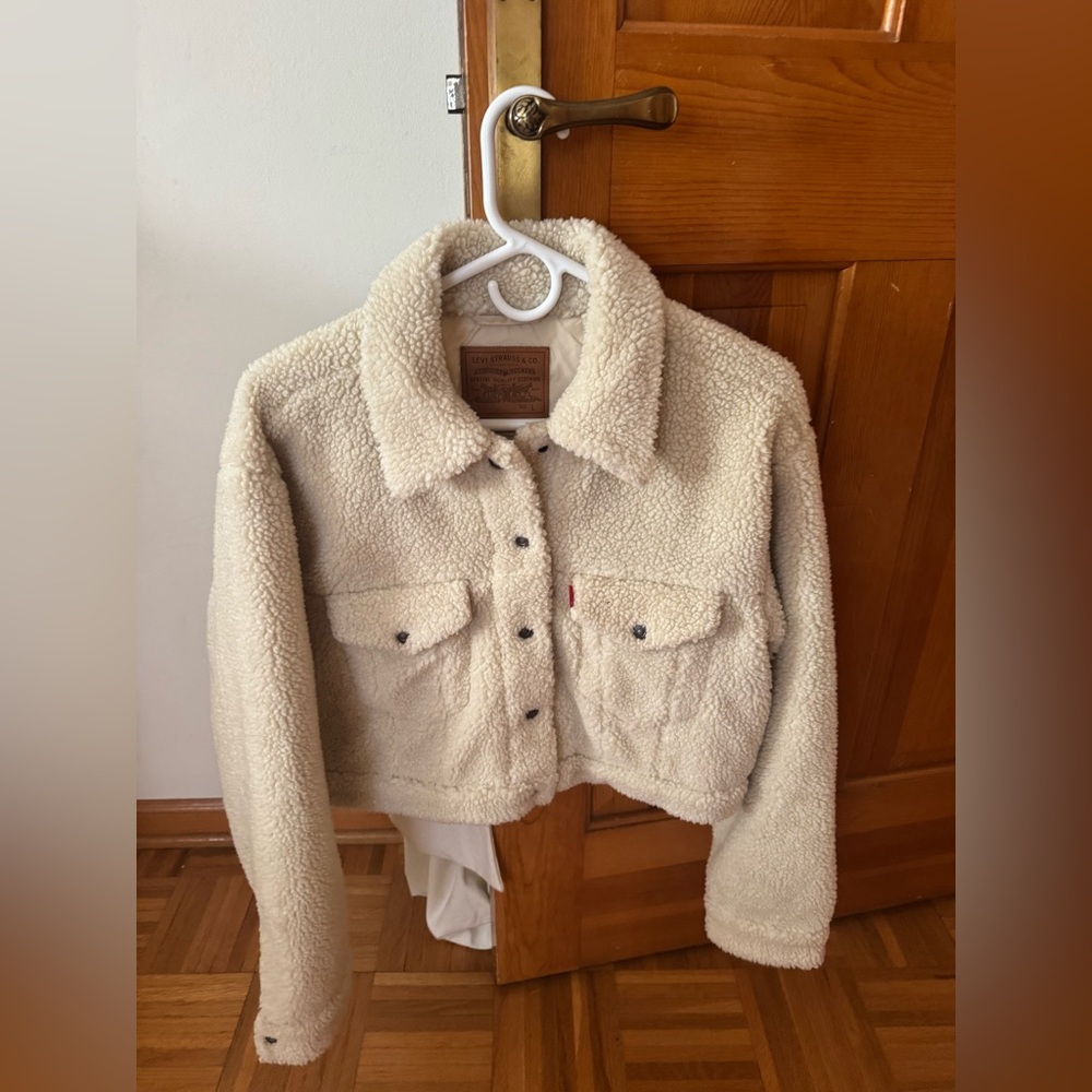 Cropped Sherpa  jacket